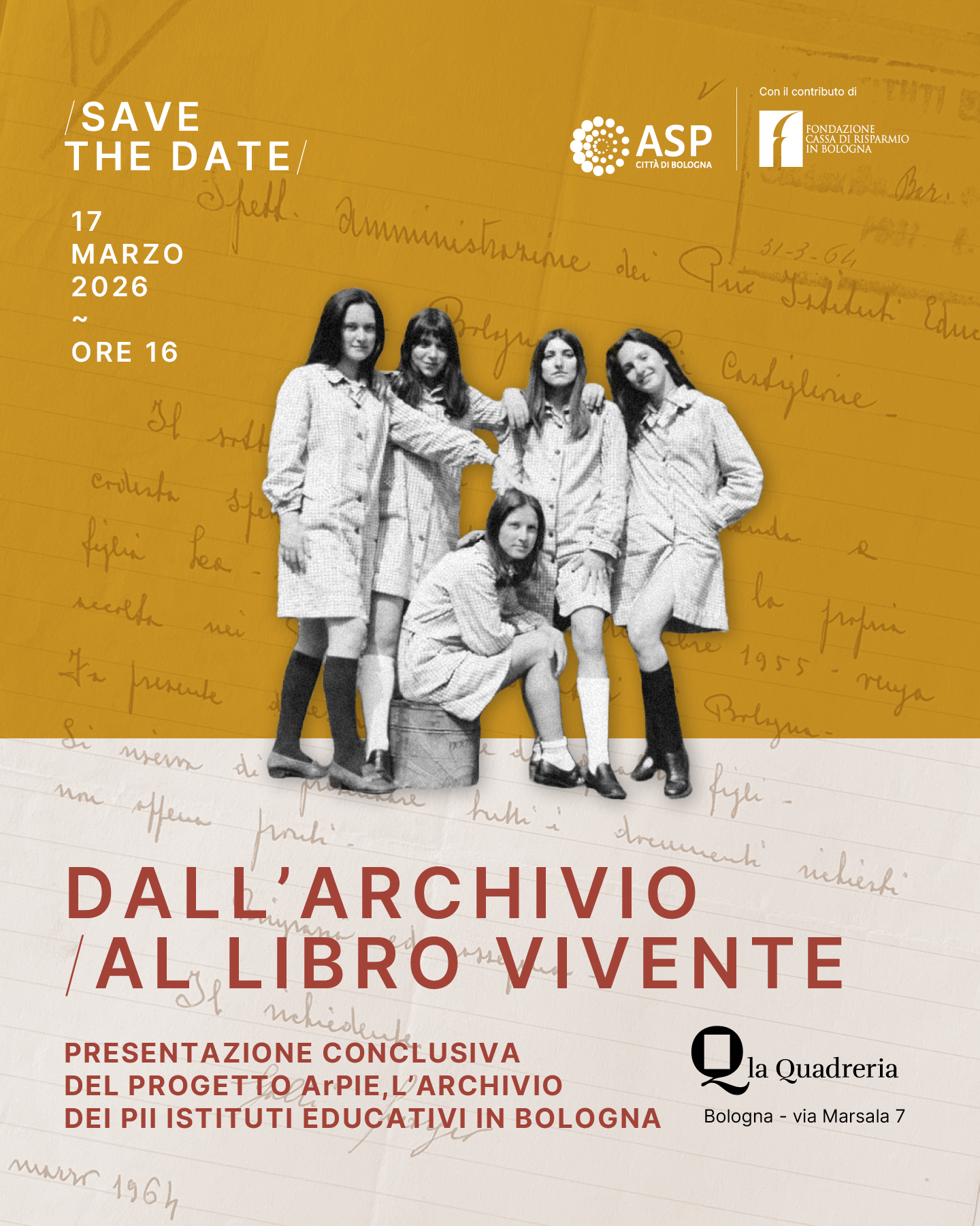 Dall’archivio al libro vivente
