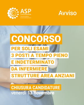 ASP Città di Bologna cerca 3 infermieri/e