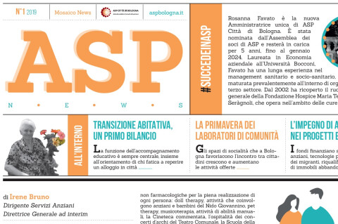 E' uscito ASPNEWS n.1/2019, il periodico di informazione di ASP Città di Bologna