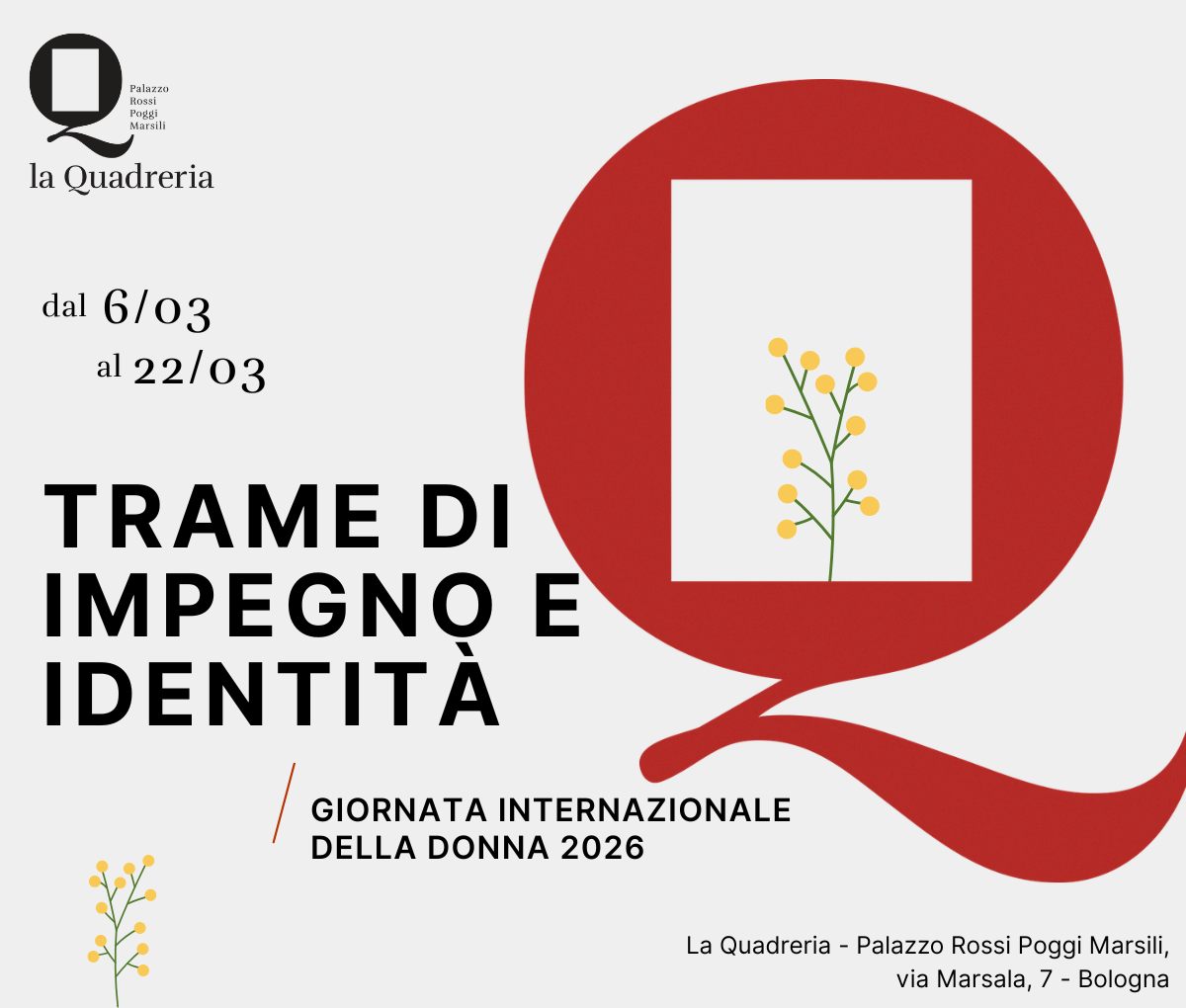 Trame di impegno e identità - Giornata internazionale della donna 2026