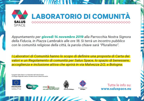 Laboratorio di comunità su Pluralismo religioso per Salus Space