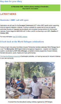 Le attività del SAI di Bologna citate nella newsletter europea Inclusion Partnership