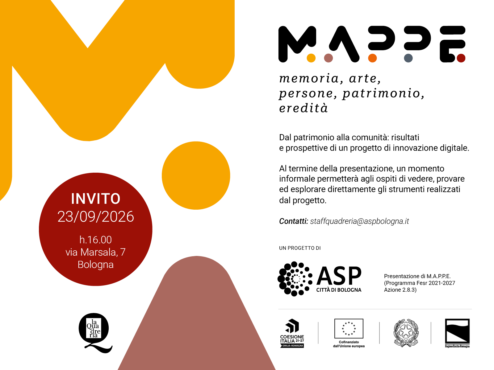 M.A.P.P.E. Memoria, Arte, Persone, Patrimonio, Eredità