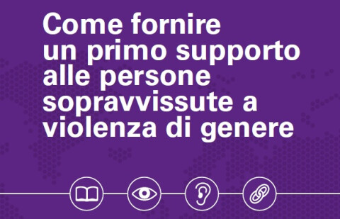 La guida online "Come fornire un primo supporto alle persone sopravvissute alla violenza di genere"